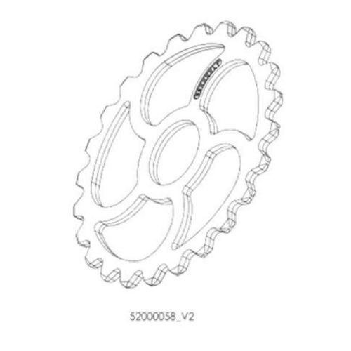 Rouleau Croskill dent lisse Ø 520 - 52000058_V2
